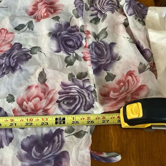 Contessa Di Roma Floral Kimono Robe Size Large - Picture 14 of 15